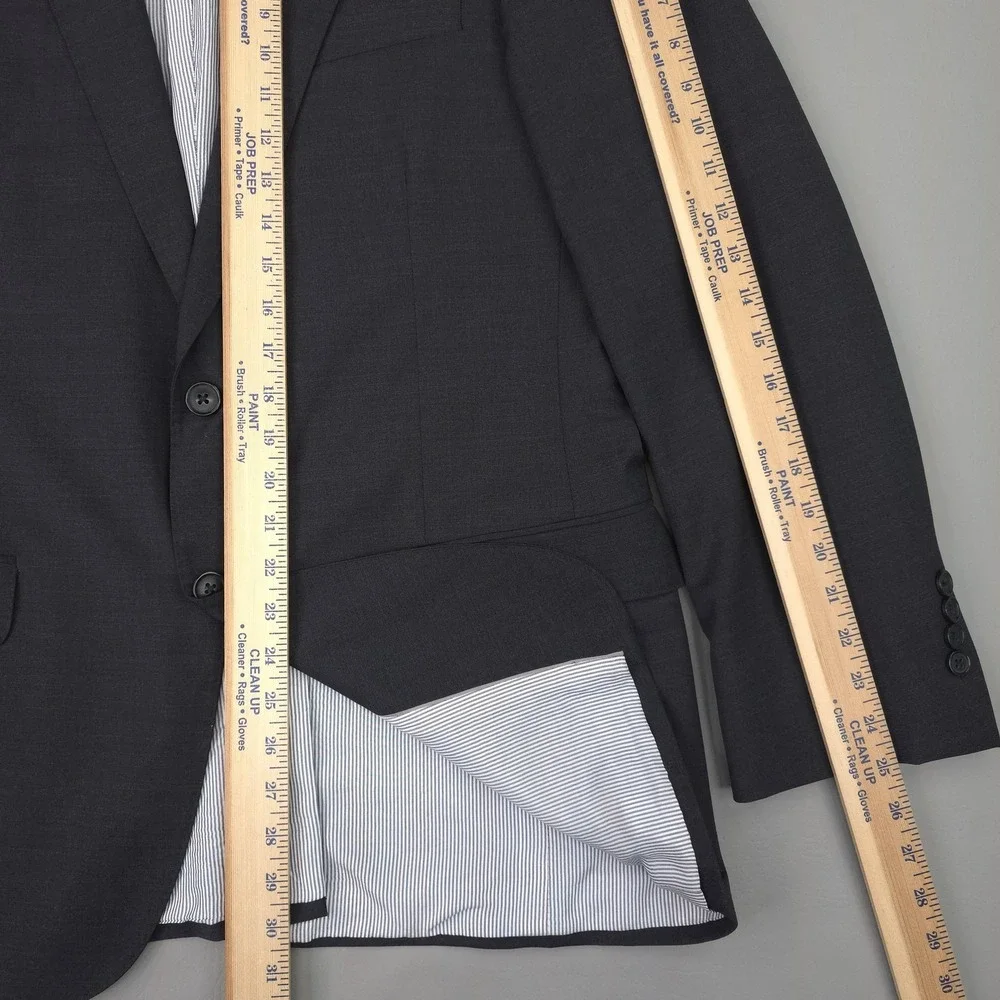 Brooks Brothers Suit Jacket Mens 40R Gray Explorer Madison Fit Stretch 2 Button